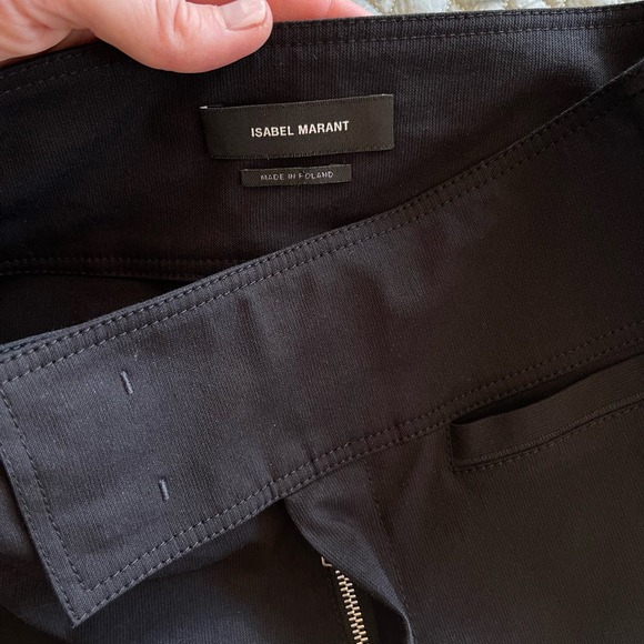 ISABEL MARANT Ovida Trouser Black Sz 2 Dress Pant Classic High Rise Straight Leg - Picture 15 of 16